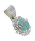 Turquoise Sterling Silver Southwestern Pendant RX77174